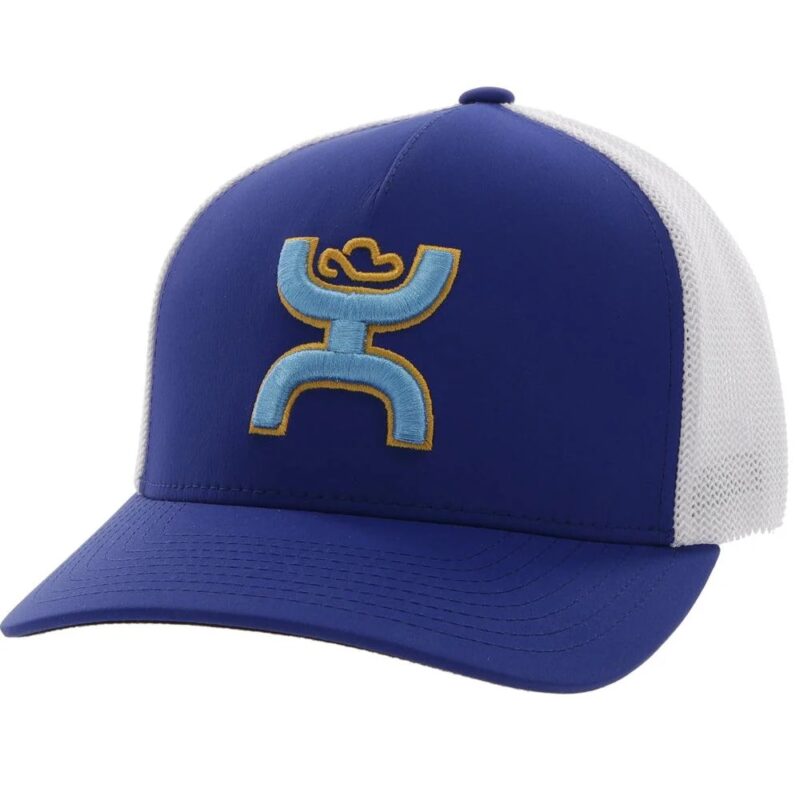 HOOEY "COACH" BLUE/WHITE FLEXFIT HAT
