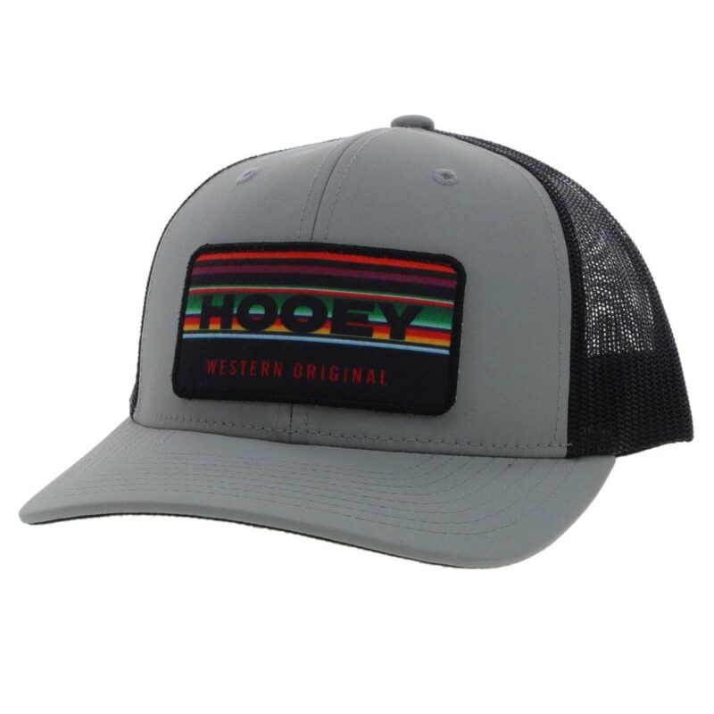 Hooey "HORIZON" GREY/BLACK ODESSA FABRIC HAT