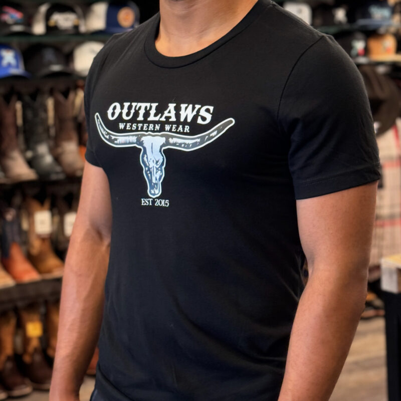 Outlaws Classic Logo Black T-Shirt