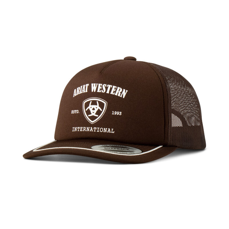 Ariat Cap Snap Back Foam Front Screen Print Brown A300089002