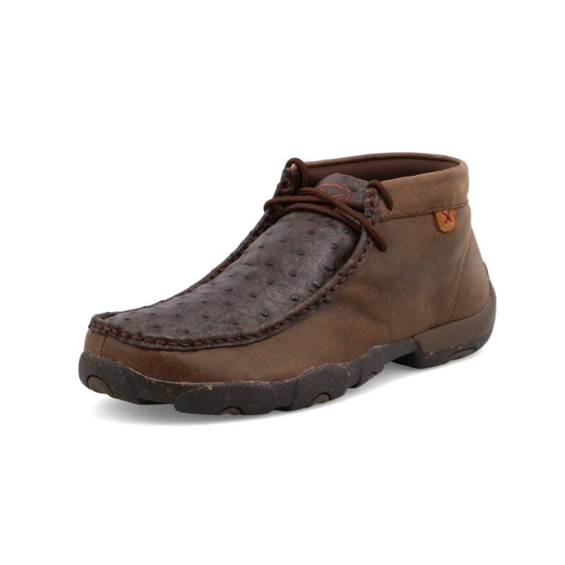 Men's Twisted X Chukka Full Quill Ostrich Driving Moc MDM0087