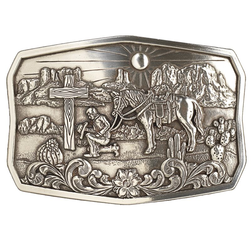 Nocona Praying Cowboy Belt Buckle 37909