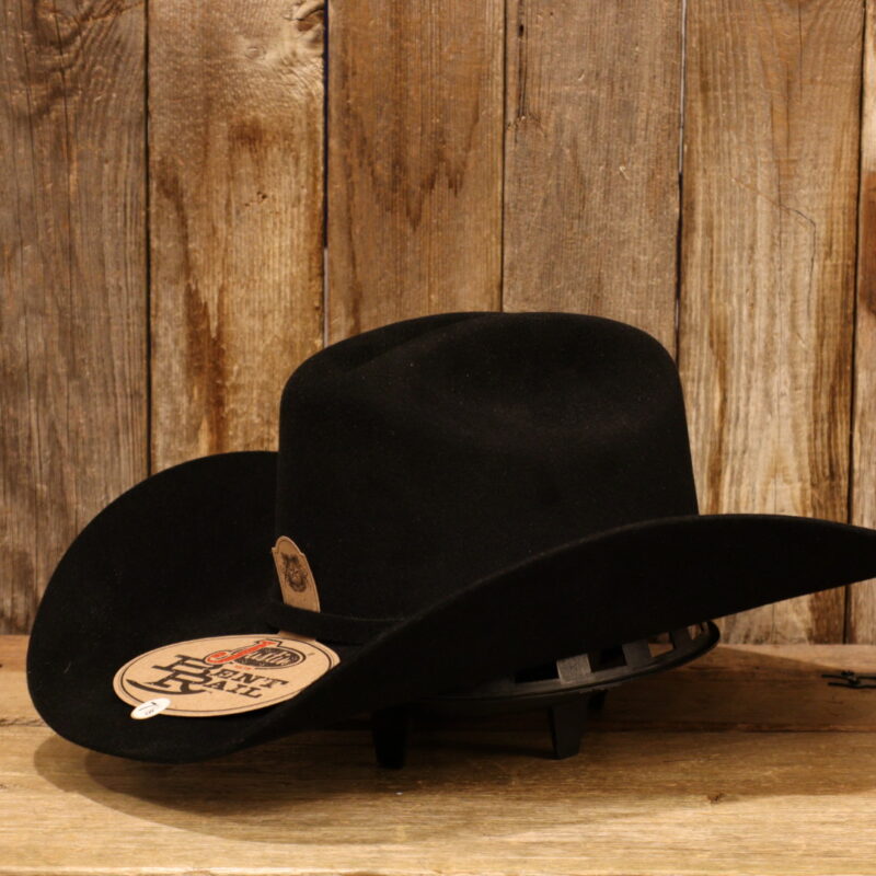 Justin Bent Rail 6X Black Felt
