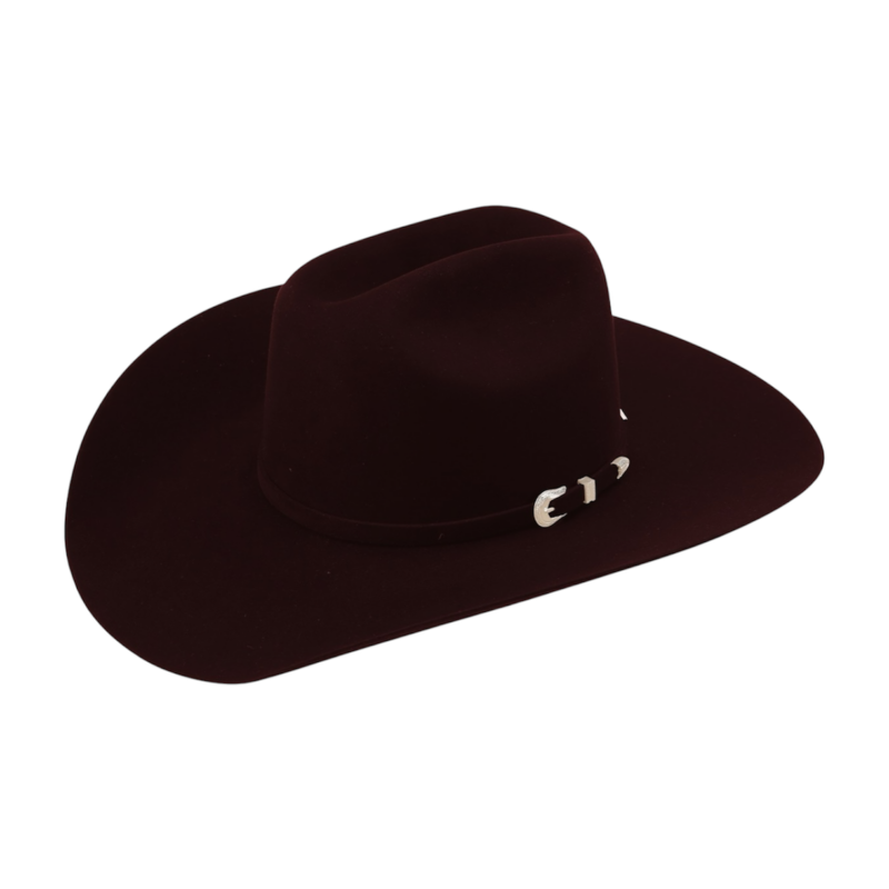 American Hat 7X Black Cherry Felt Cowboy Hat 4 1/4" Brim