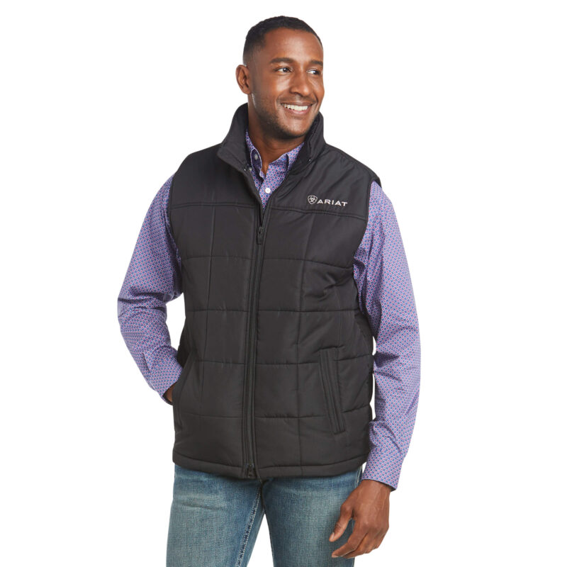 Men's Ariat Crius Insulated Black Vest 10011523