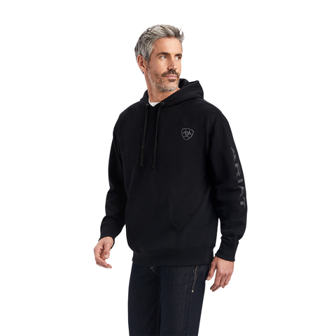 Men's Ariat Logo Black Hoodie 10040815