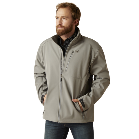 Men's Ariat Logo 2.0 Softshell Grey Jacket 10046729