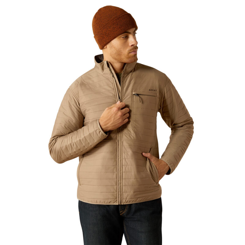 Men's Ariat Wylie Full Zip Khaki Jacket 10052463