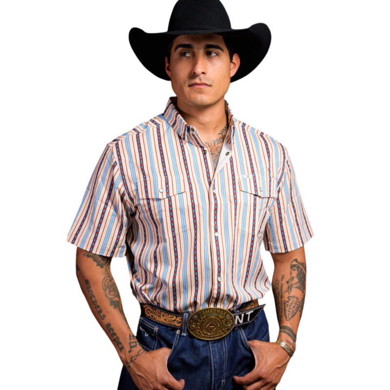 Men's Ferrell Brand Short Sleeve Snap Shirt FPS1002302