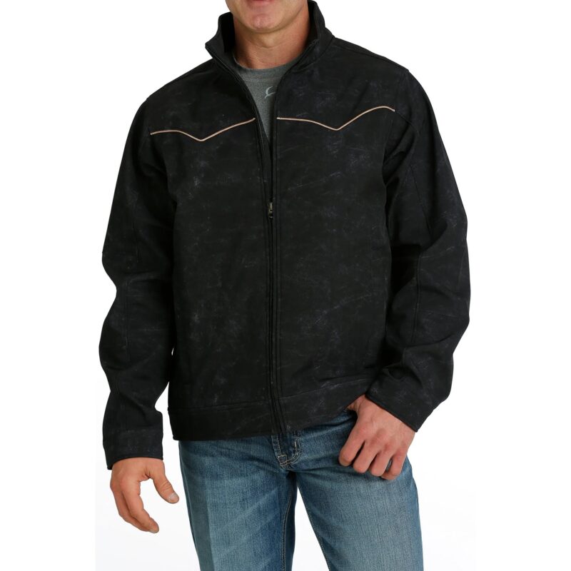 Men's Cinch Acid Wash Black Concealed Carry Jacket MWJ1588001