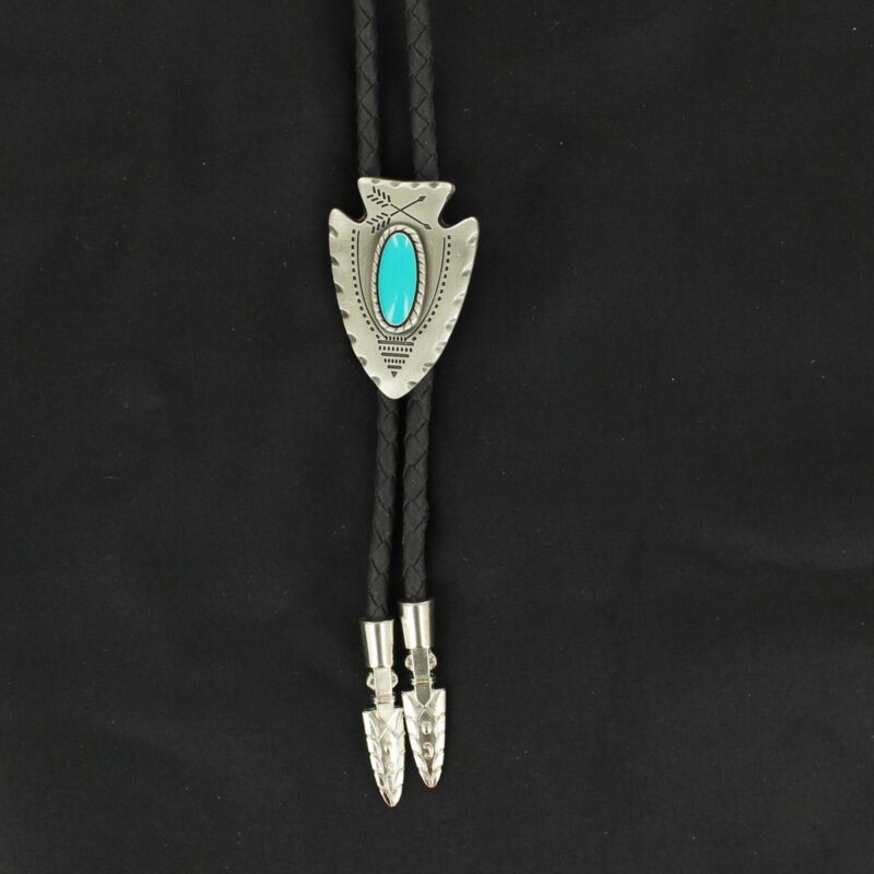 Arrowhead Turquoise Stone Bolo Tie 22118