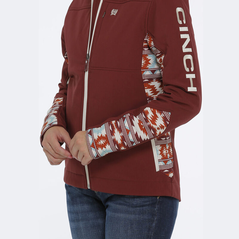 Women's Cinch Burgundy Concealed Carry Bonded Jacket MAJ9857001