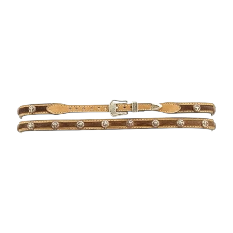 Genuine Leather Calf Hair Hatband 0265044