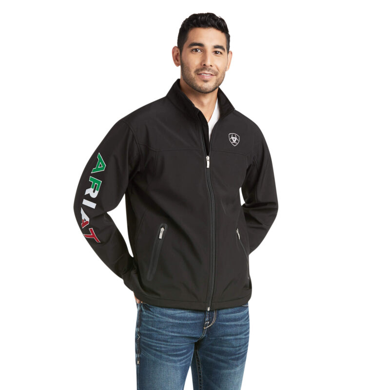 Men's Ariat Team Logo Black Mexico Jacket 10031424