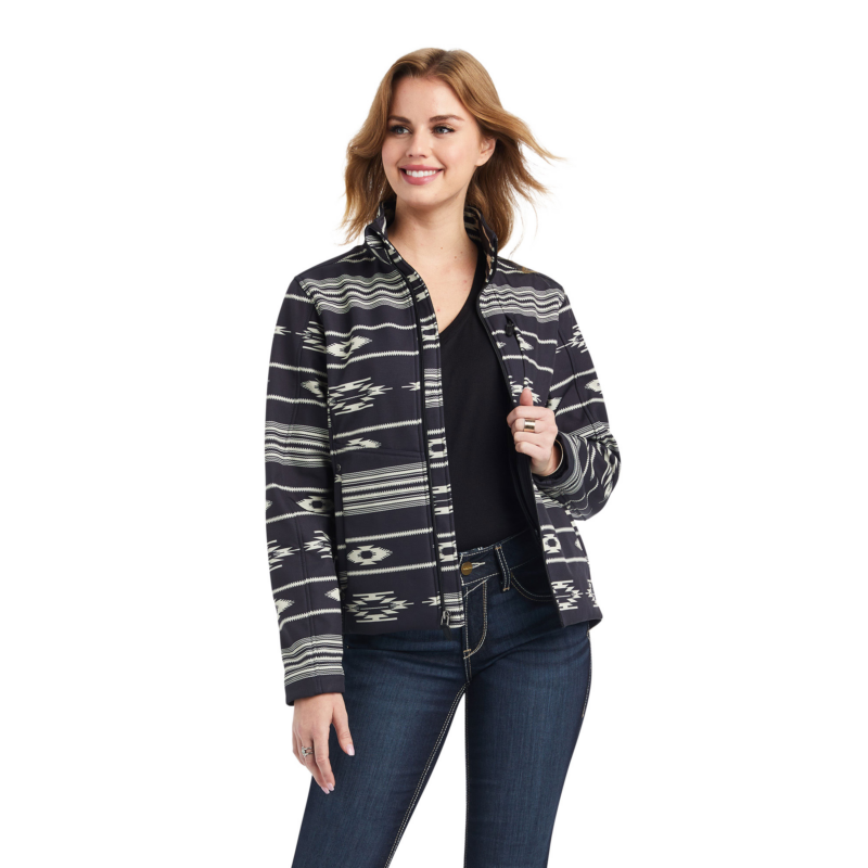 Women's Ariat Chimayo Rio Chiquito Black Softshell Jacket 10042135