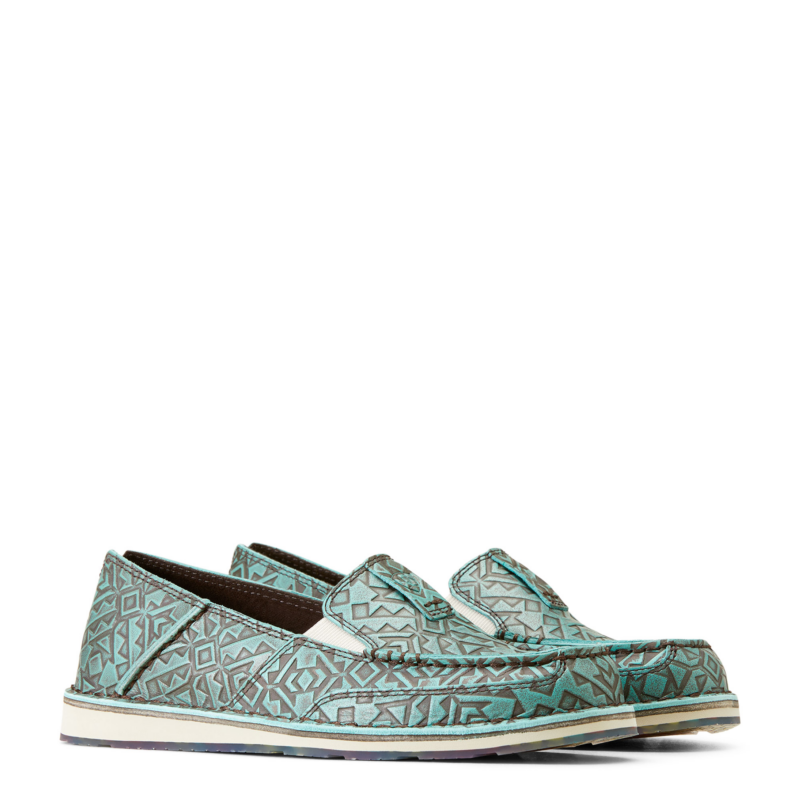 Women's Ariat Turquoise Blanket Emboss Cruiser 10046921