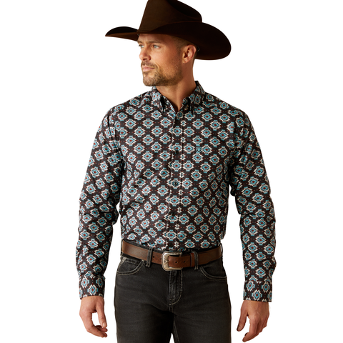 Men's Ariat Paige Fitted Black Shirt 10053919
