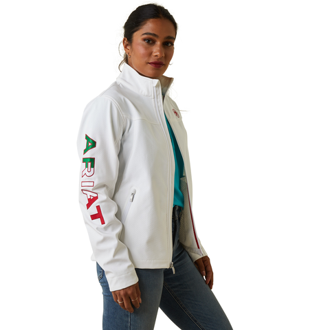Women’s Ariat Classic Team Softshell Mexico White Jacket 10043548