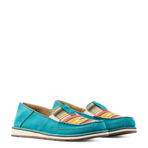 Women's Ariat Teal Suede Serape Cruiser 10044530
