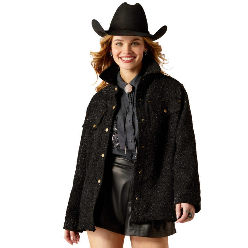 Women's Ariat Jewel Tweed Black Jacket 10053927
