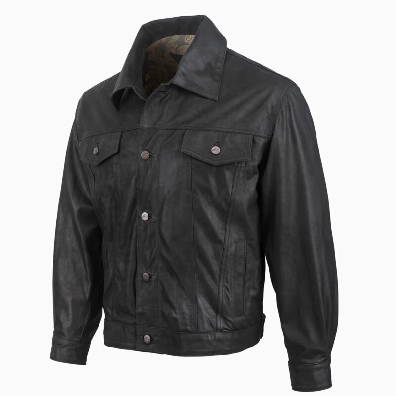 Men's Resistol Henry Leather Black Jacket R1F210-R002