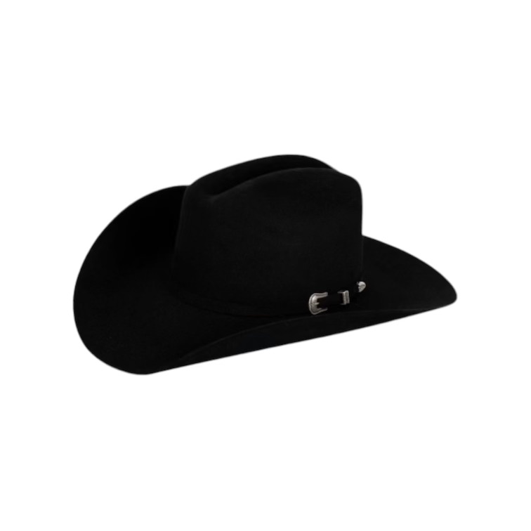 American Hat 10X Black Felt Cowboy Hat 4 1/2" Brim