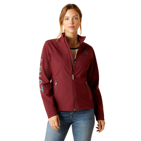 Women's Ariat New Team Tawny Port/Baja  Softshell Jacket 10046690