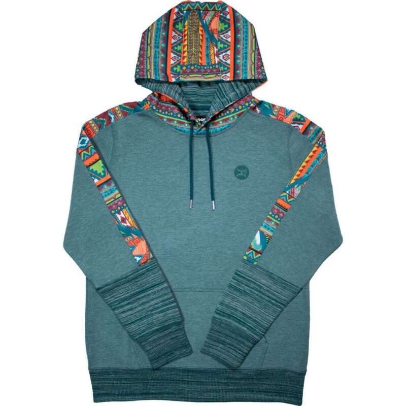 Women's Hooey Canyon Teal Multicolor Hoody HH1199TL