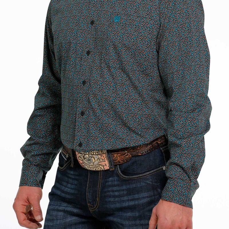 Men's Cinch Classic Fit Geometric Button Down Shirt MTW1105493