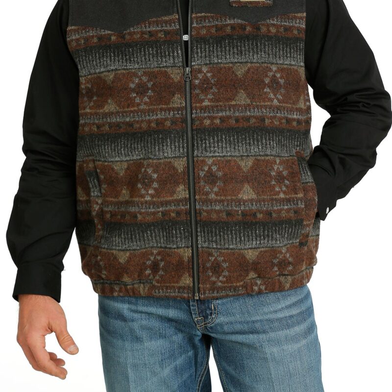 Men's Cinch Concealed Carry Multi Colored Wooly Vest  MWV1543007
