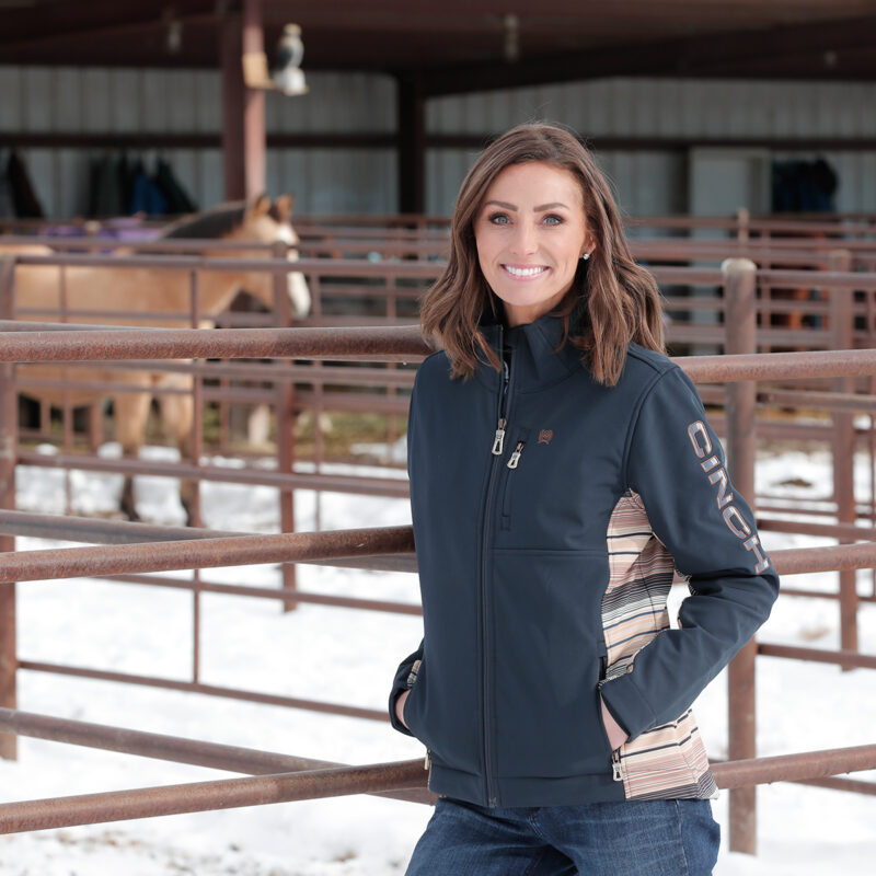Women's Cinch Navy & Print Bonded Conceal Carry Jacket MAJ9896001