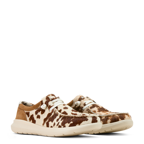 Women's Ariat Tan & White Brindle Hair Hilo Shoe 10061345
