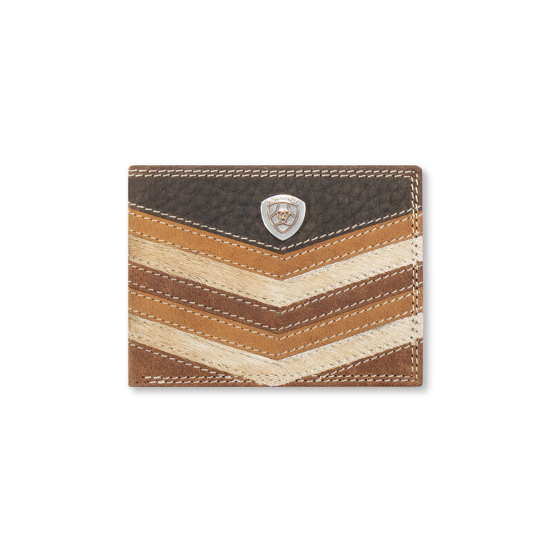 Ariat Mens Bifold  Style Wallet Chevron Patchwork Multicolor A3563897