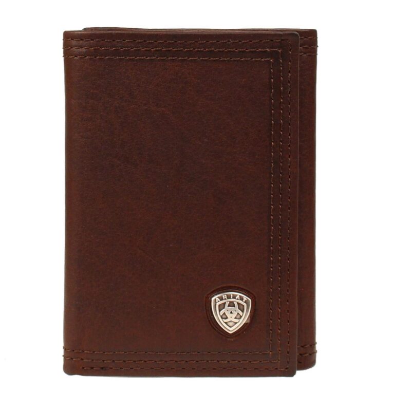 Ariat Performance Trifold Western Brown Wallet A35122283