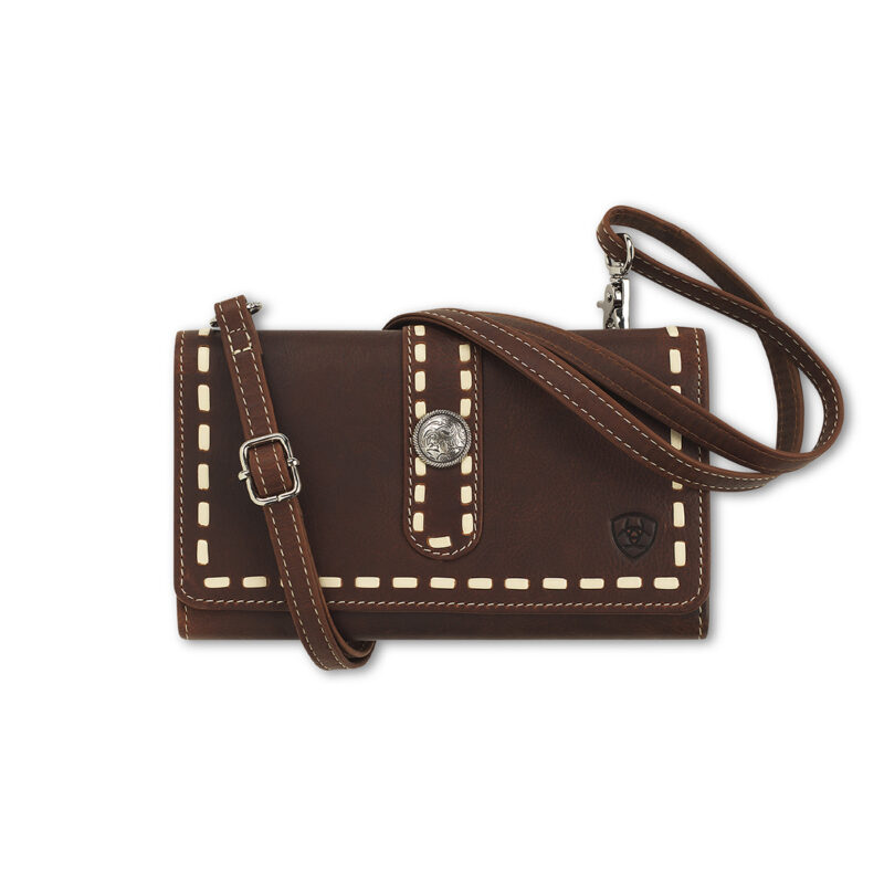 Women's Ariat Teagan Style Brown Western Leather Wallet A770019102