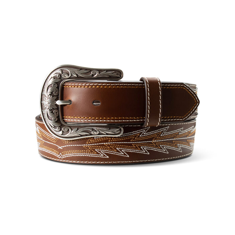 Women's Ariat Casanova Brown Leather Western Belt A1568002