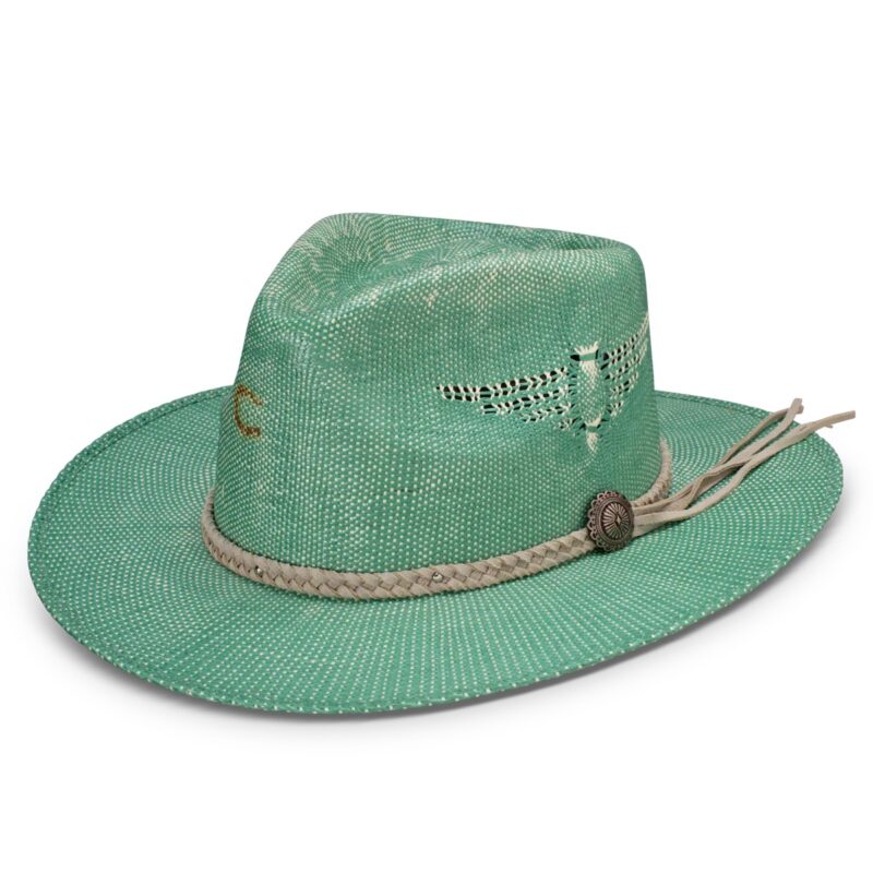 Charlie 1 Horse Top Chico Jade Fashion Straw Hat CSTOPO-3430