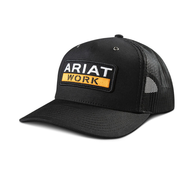 Ariat Work Cap - Black Yellow Patch A290001401