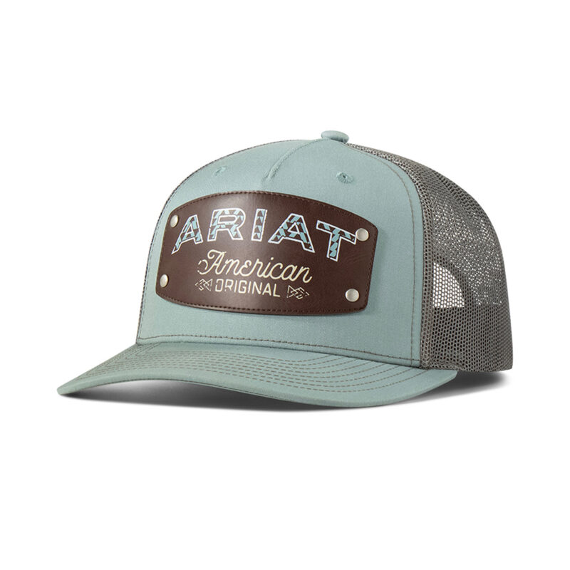 Ariat Work Faux Leather Patch Blue Grey Cap A3000867123