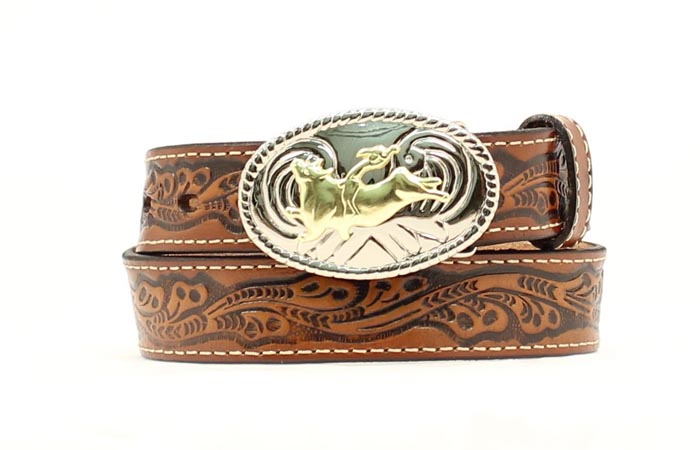 Kids Nocona Unisex Brown Leather Cowboy Belt N4410402