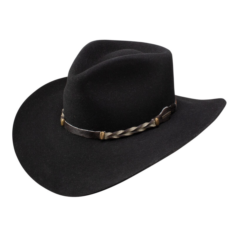 Stetson 4X "Drifter Black Buffalo Fur Cowboy Hat SBDFTR-163407