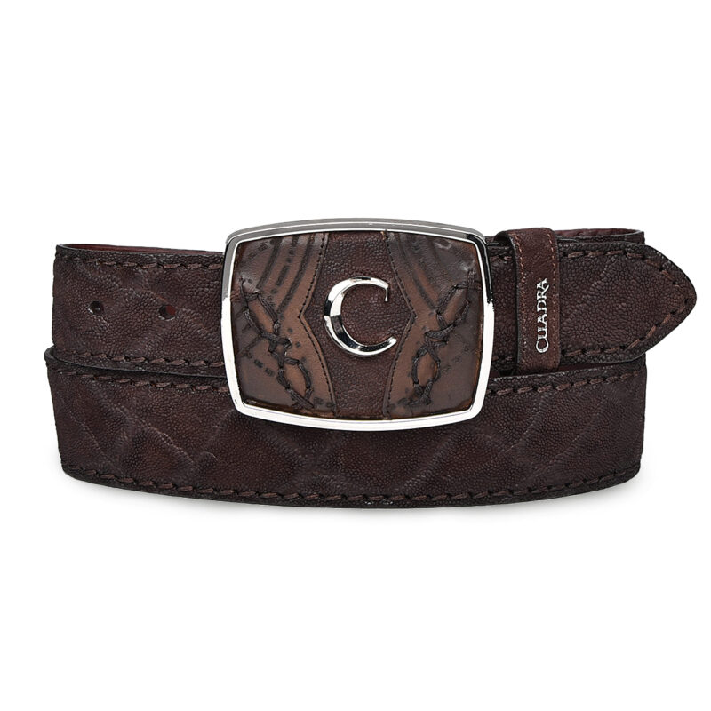 Men's Cuadra Brown Elephant Leather Belt BC345