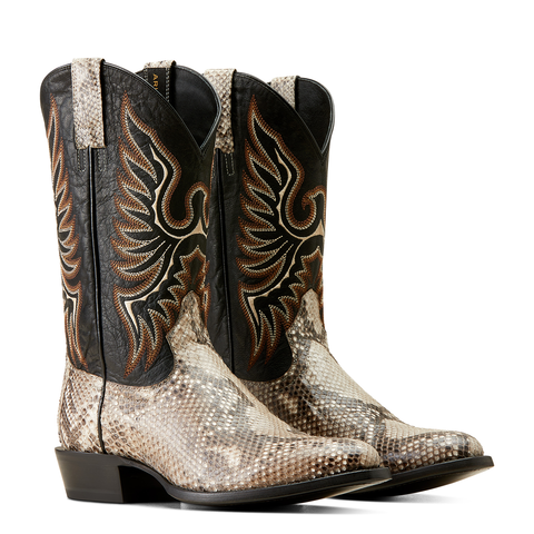 Men's Ariat Genuine Round Toe Python Cowboy Boots 10047082