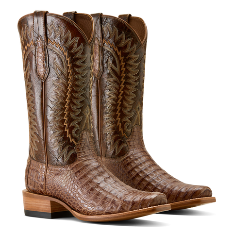 Men's Ariat Natural Caiman Belly Adobe Clay 10063766