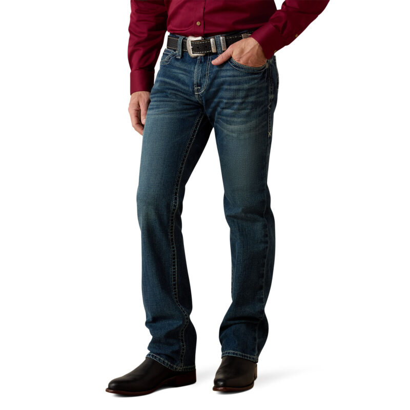 Men's Ariat M7 Rocker Stretch Coltrane Stackable Straight Leg Jeans 10027748