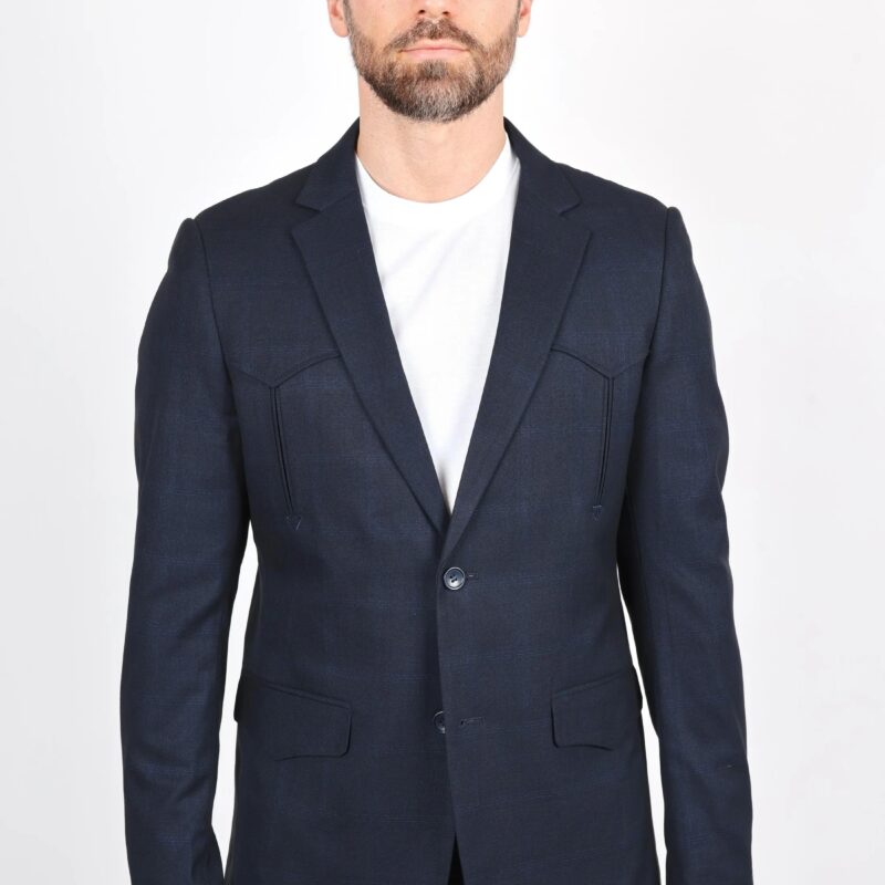 Men's Platini Navy Wester Sport Coat BLZ10126