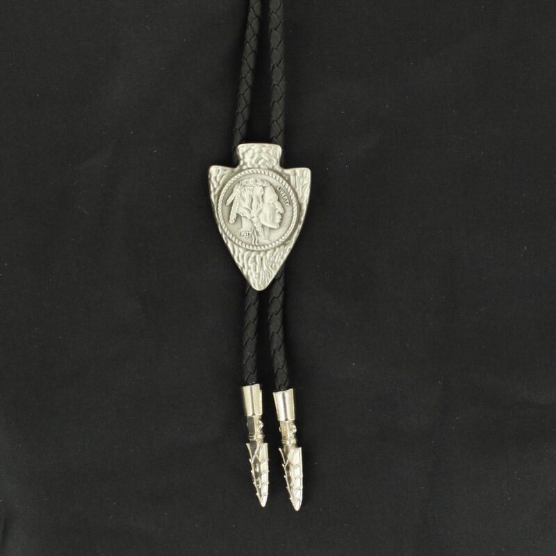 Arrowhead Coin Engraved Bolo Tie 2217836