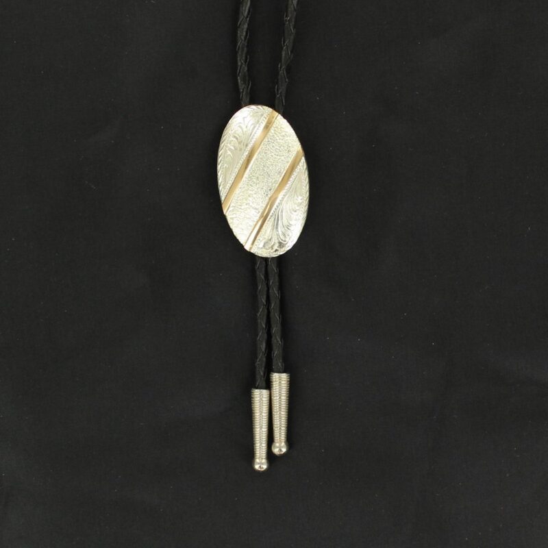 Western Diagonal Stripe Bolo Tie C10852