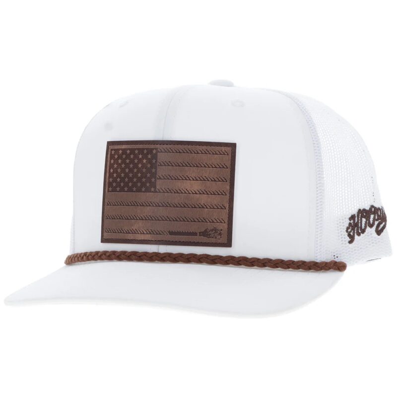 Hooey Liberty Roper Snap Back Hat 2510T-WH