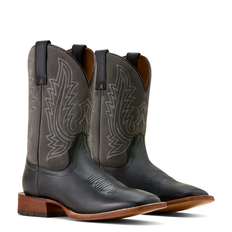 Men's Ariat Country Road Black/Gunmetal Boots 10074252